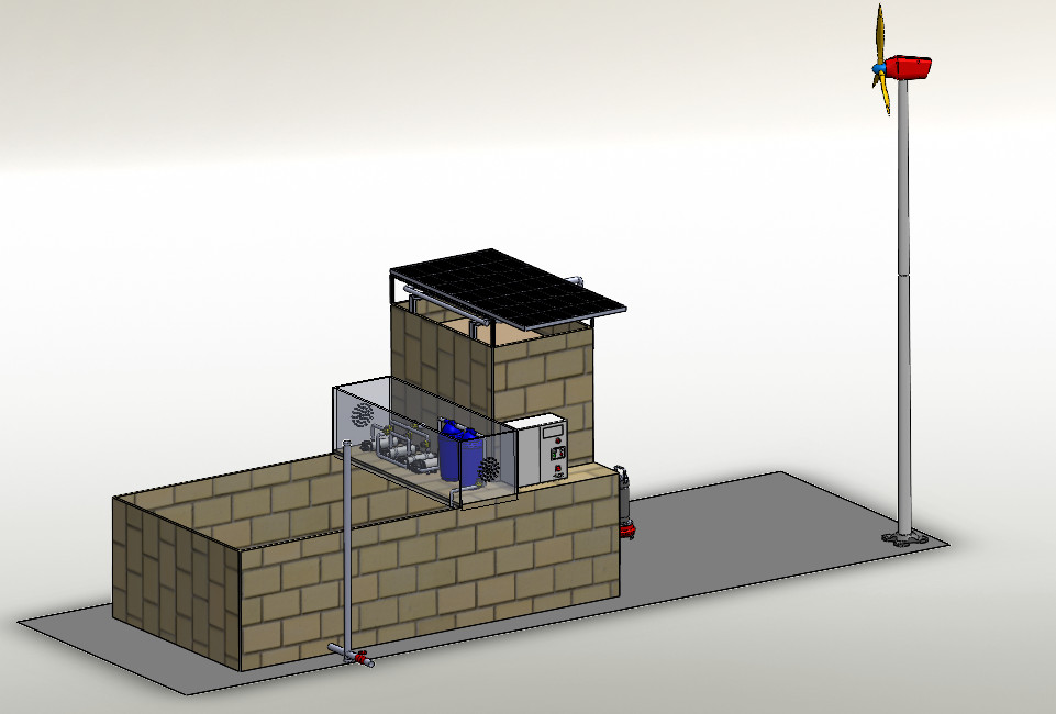 Water purifier model design right view